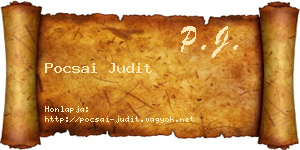 Pocsai Judit névjegykártya